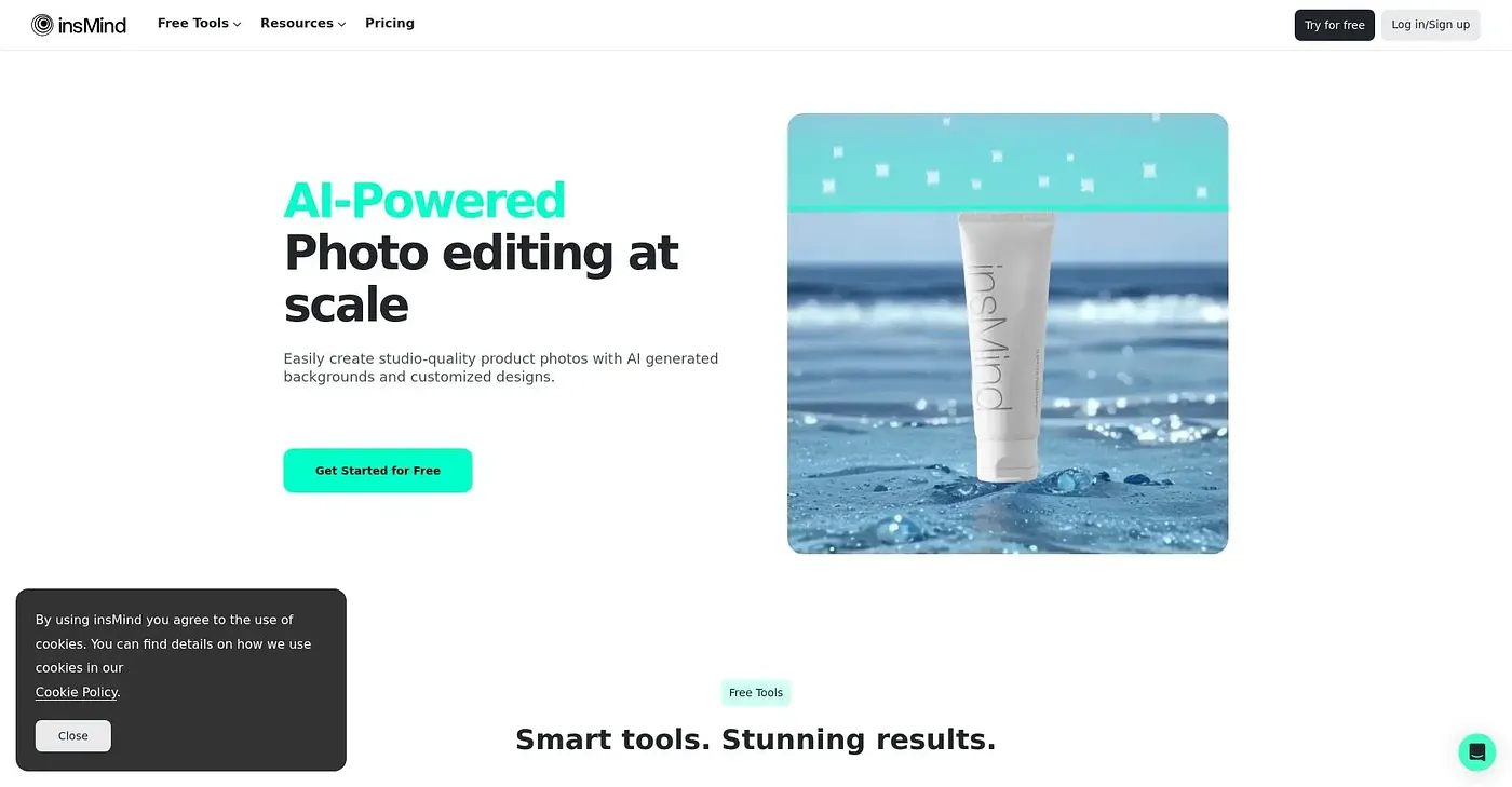Screenshot of Insmind