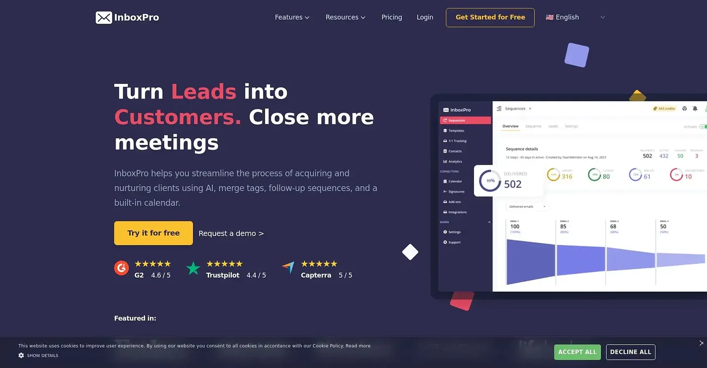 Screenshot of Inbox Pro