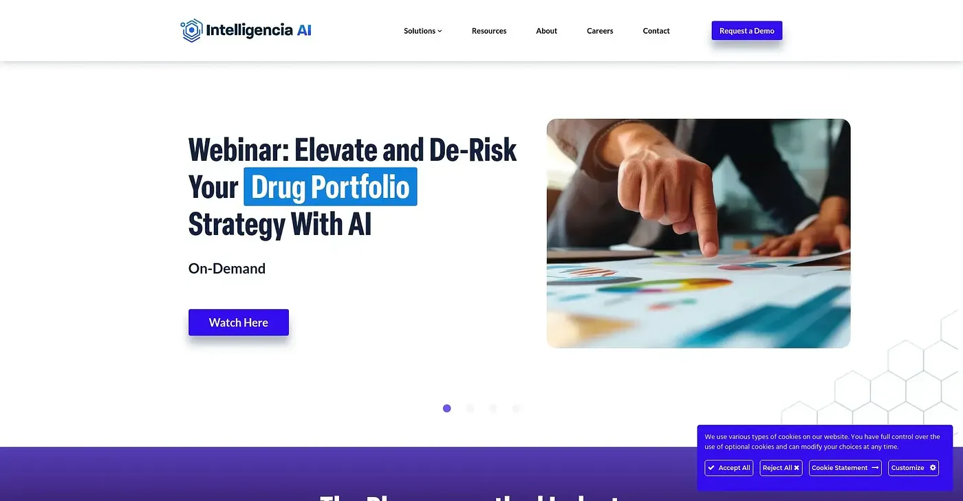 Screenshot of Intelligencia AI