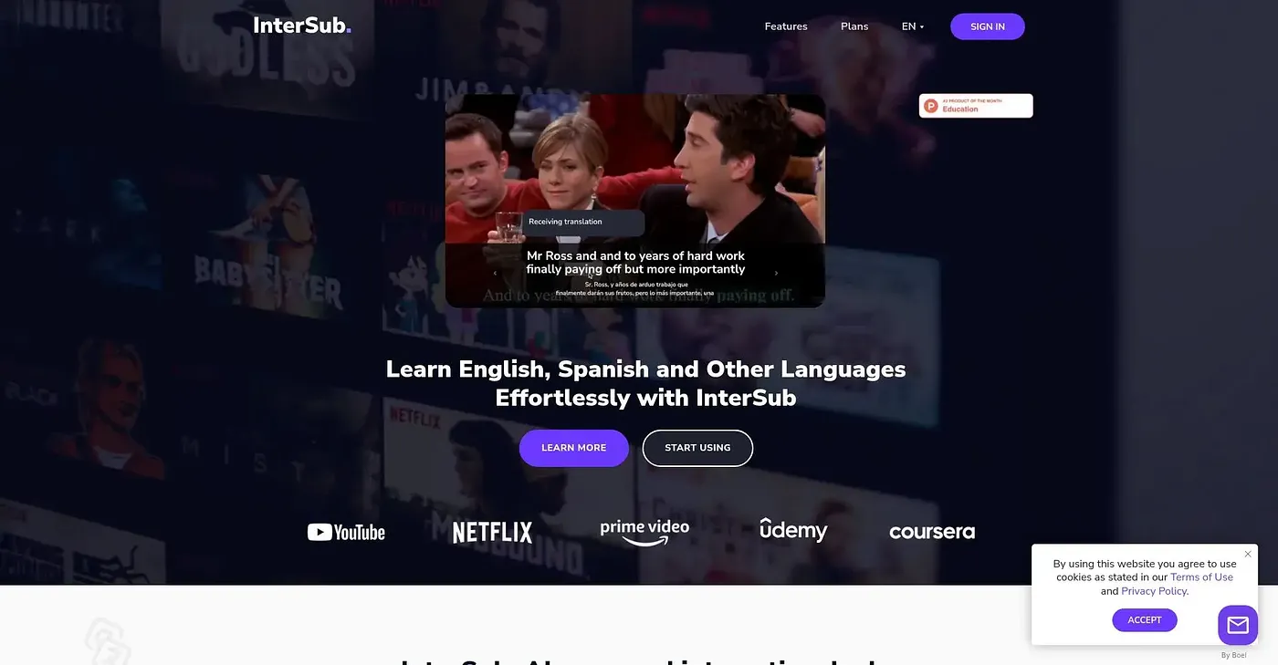 Screenshot of InterSub