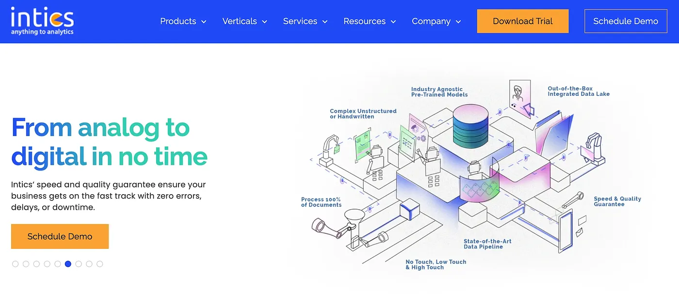 Screenshot of Intics AI