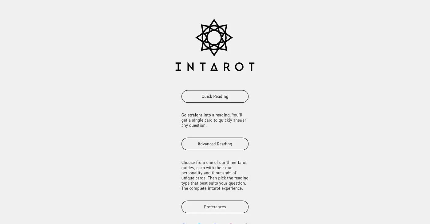Screenshot of Intarot