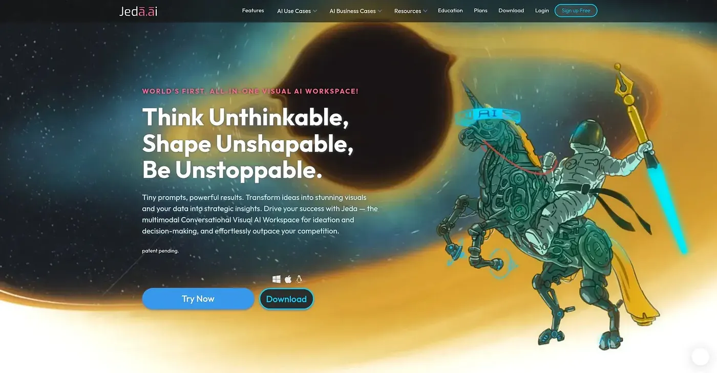 Screenshot of Jeda AI
