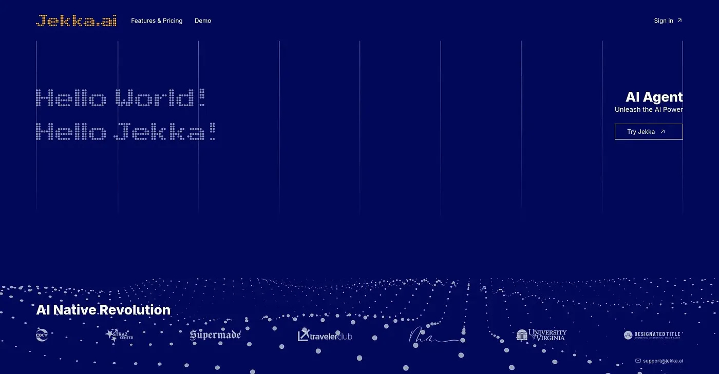 Screenshot of Jekka AI