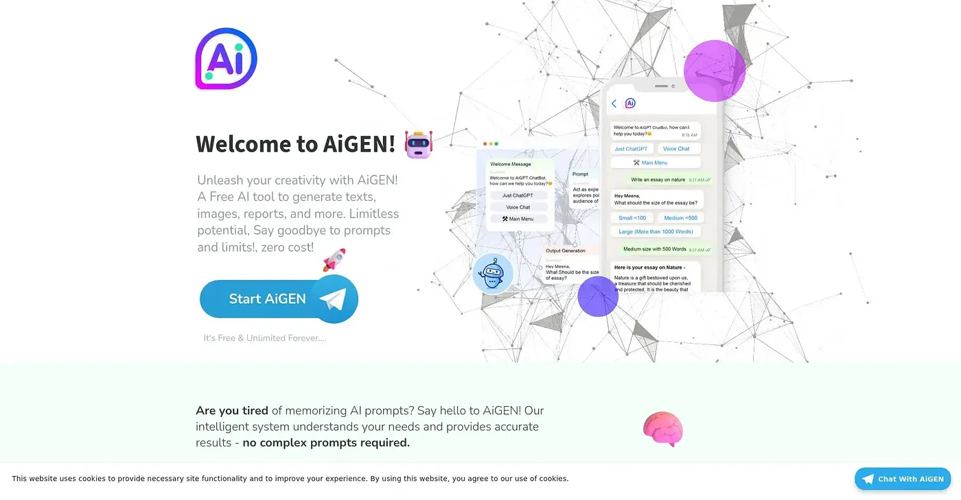 Screenshot of AIGPT Free
