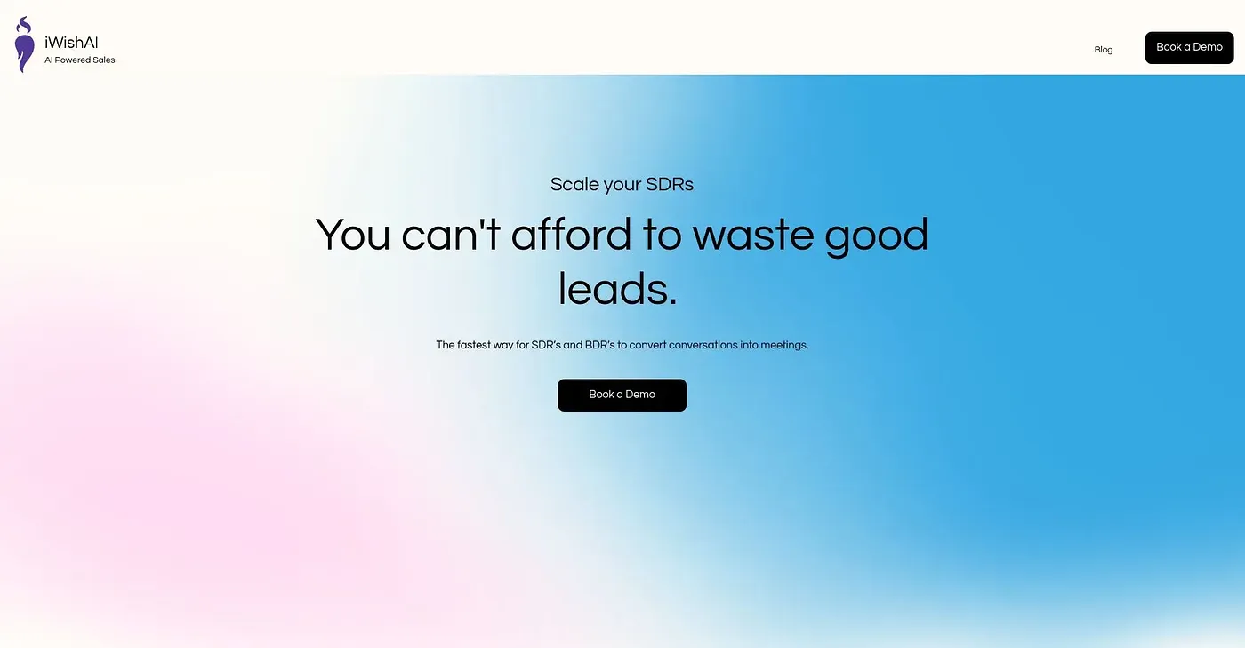 Screenshot of Iwish AI