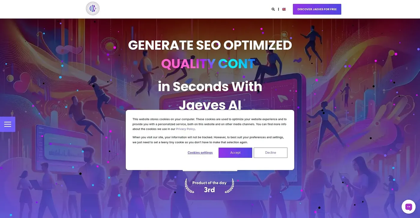 Screenshot of Jaeves
