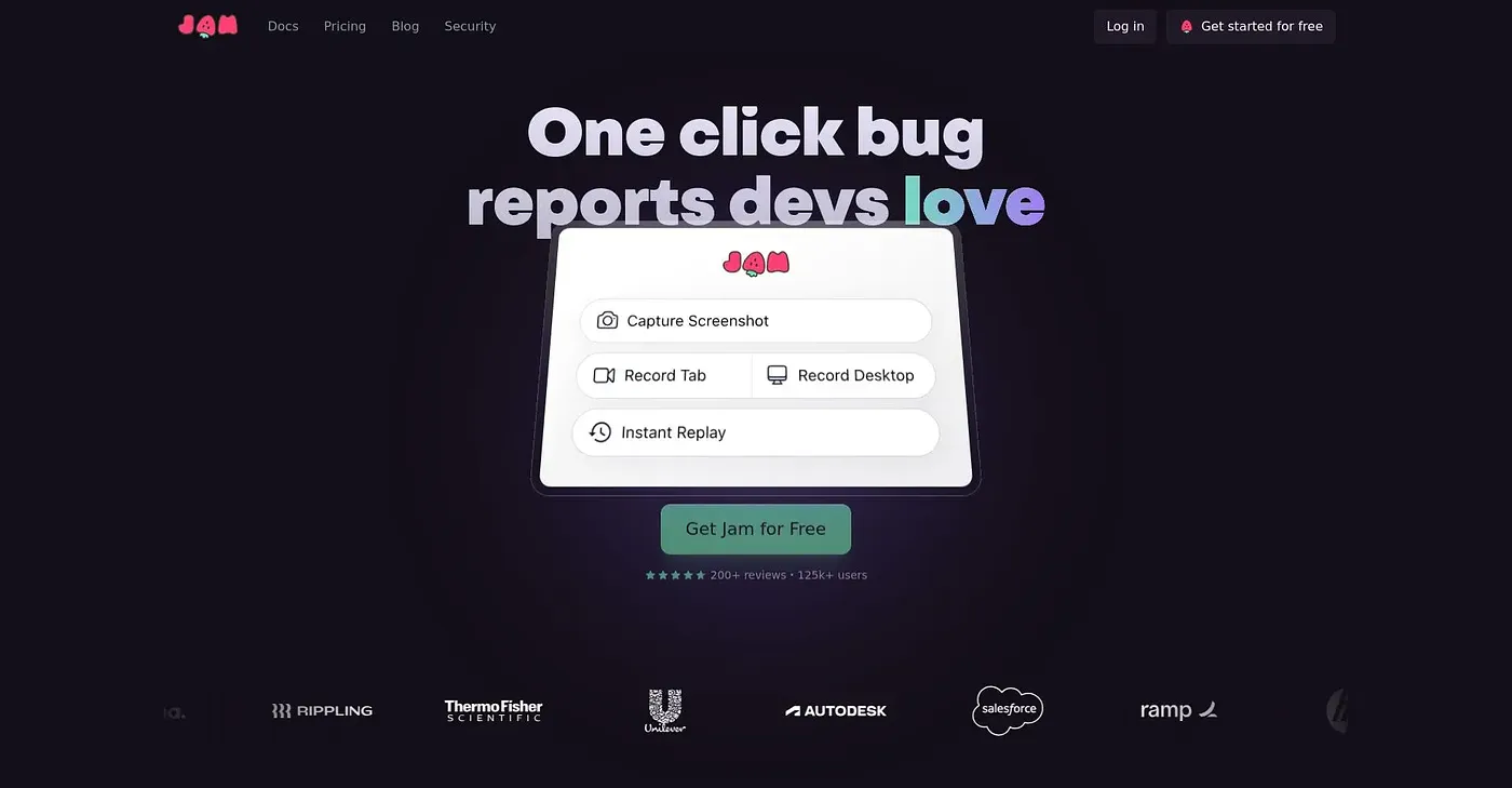 Screenshot of Jam