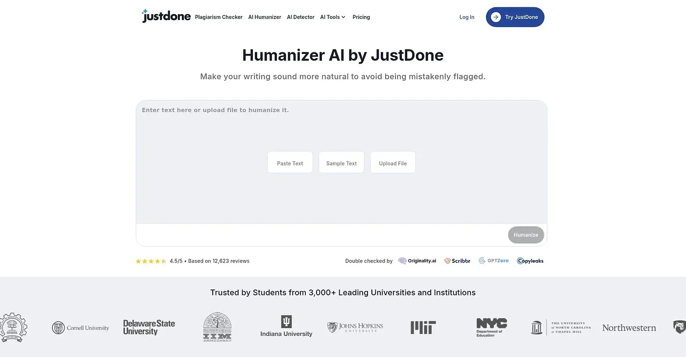 Screenshot of Just Done Humanizer