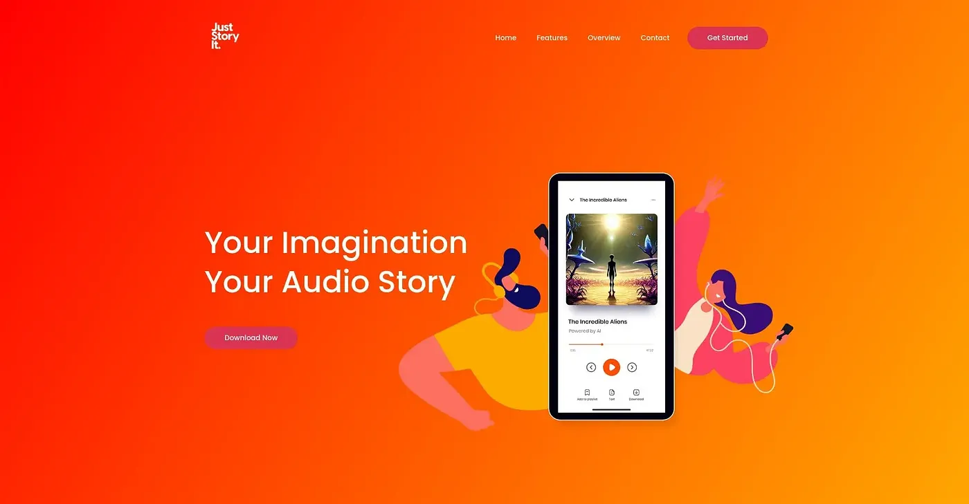 Screenshot of Just Story It