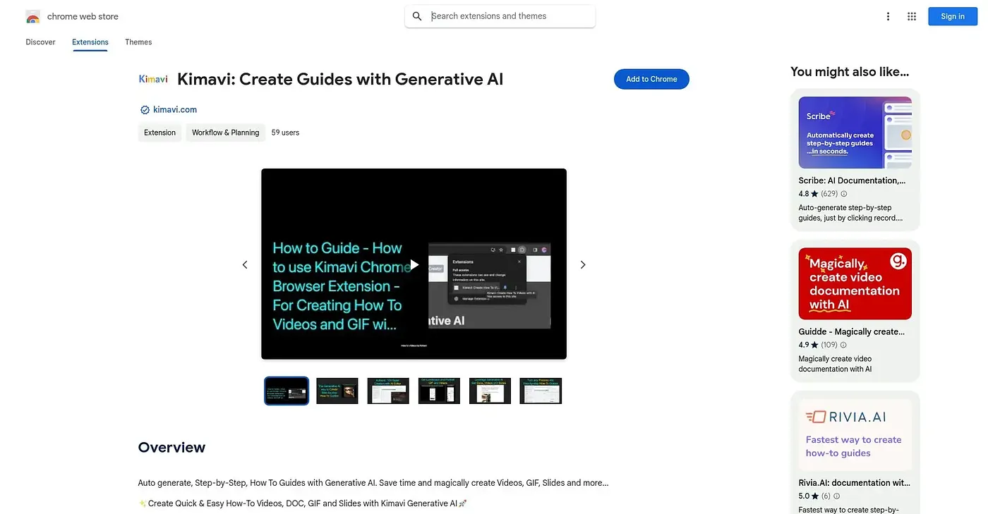 Screenshot of Kimavi Create Guides With