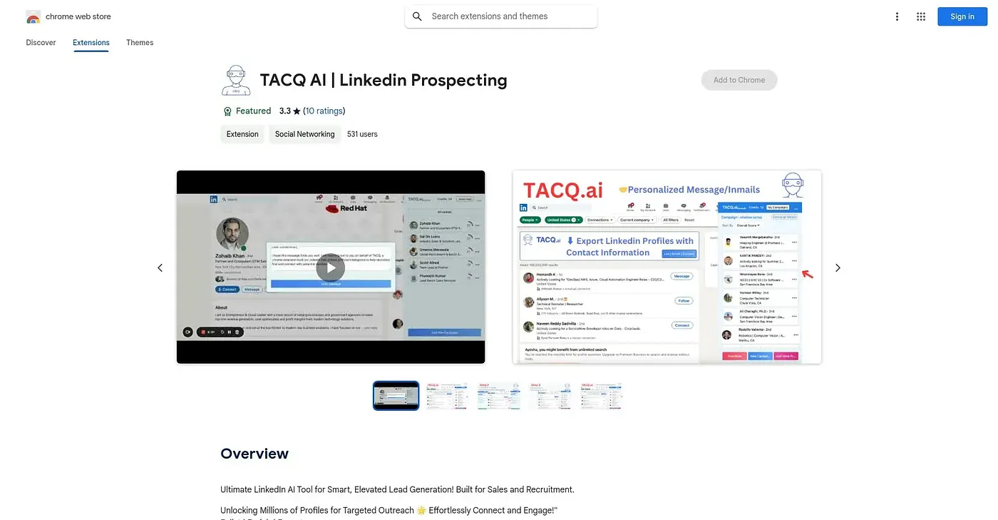 Screenshot of AIQuest Chat - Chrome Extension
