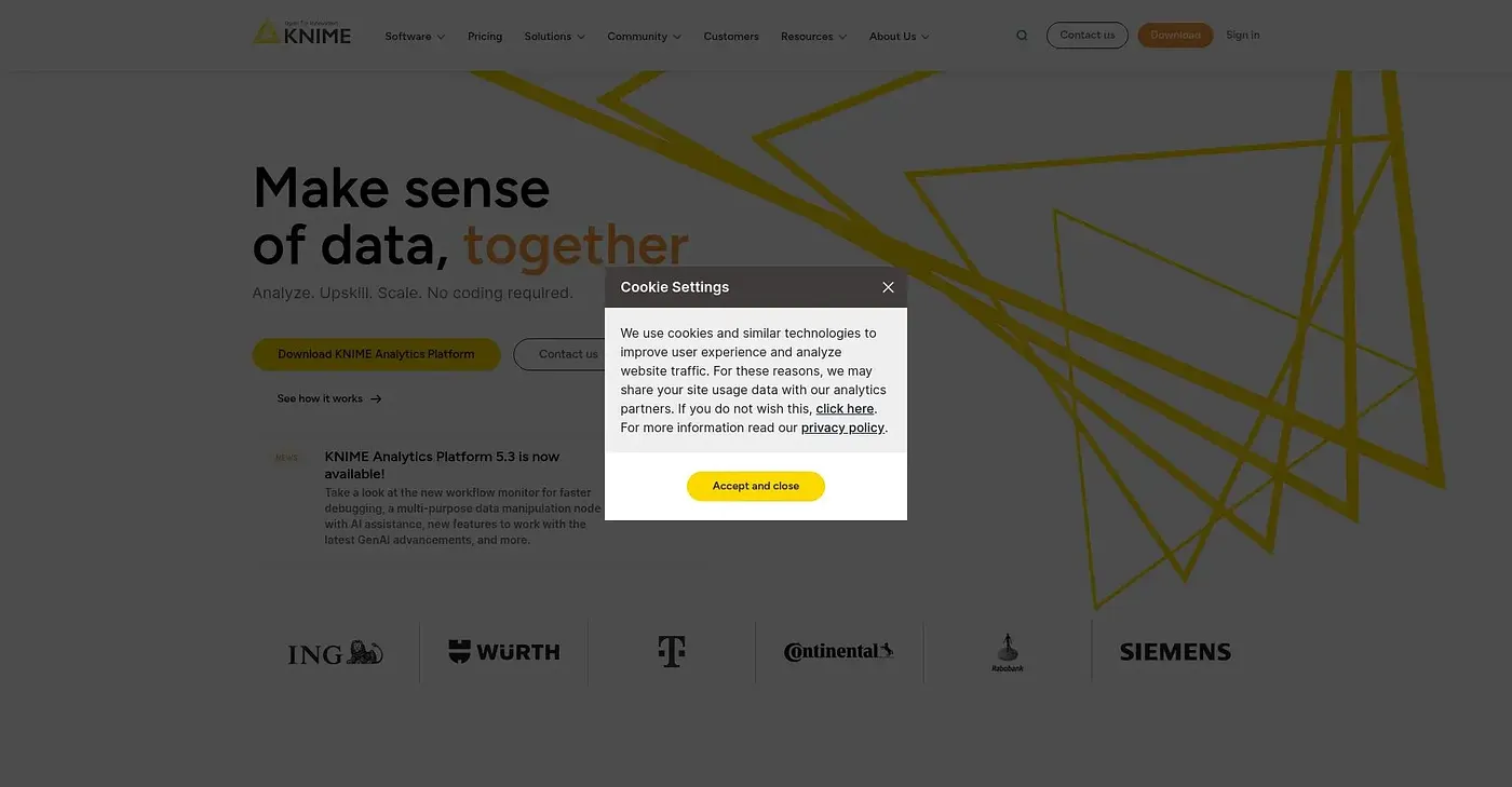 Screenshot of Knime