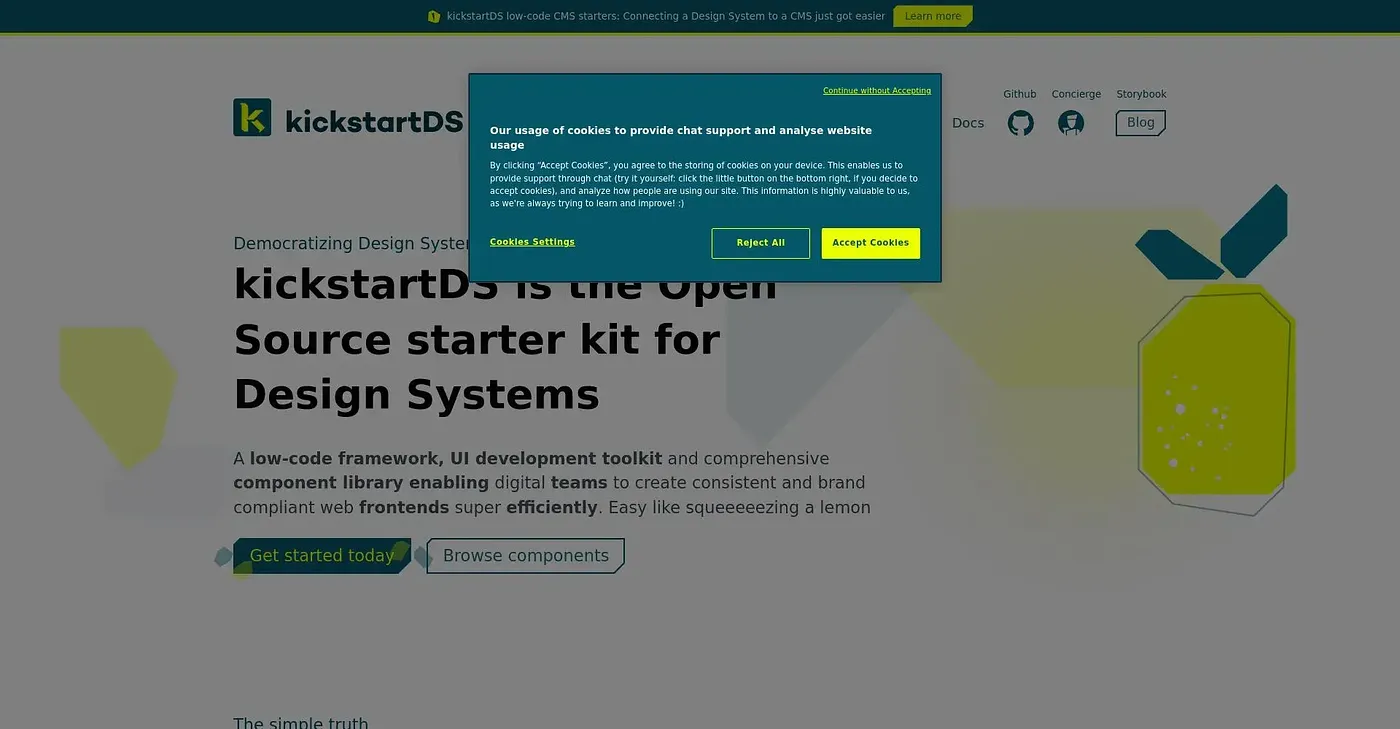 Screenshot of KickstartDS