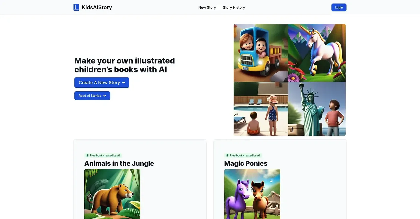 Screenshot of Kids Aistory