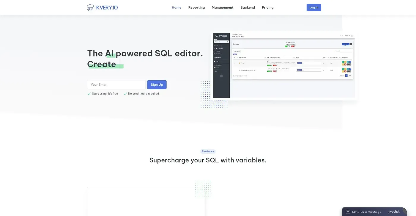 Screenshot of Kvery