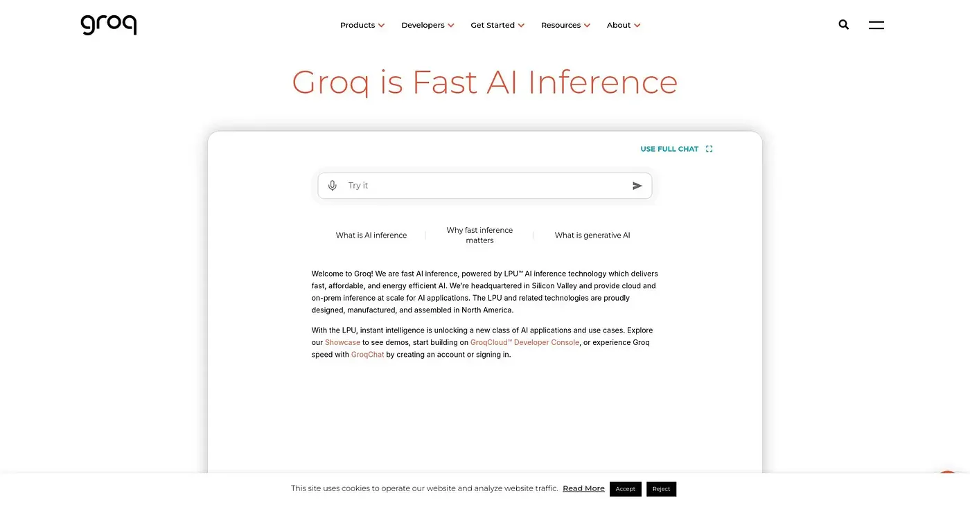 Screenshot of LPU™ Inference Engine
