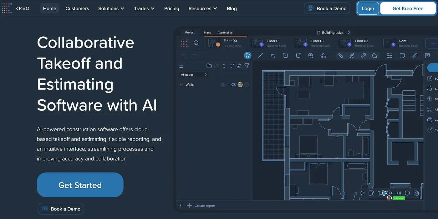 Screenshot of Kreo