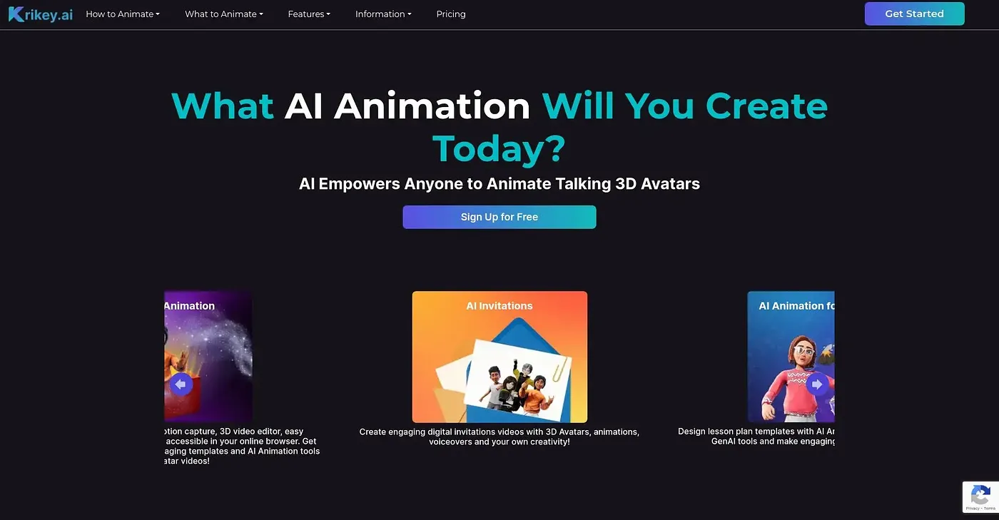 Screenshot of Krikey