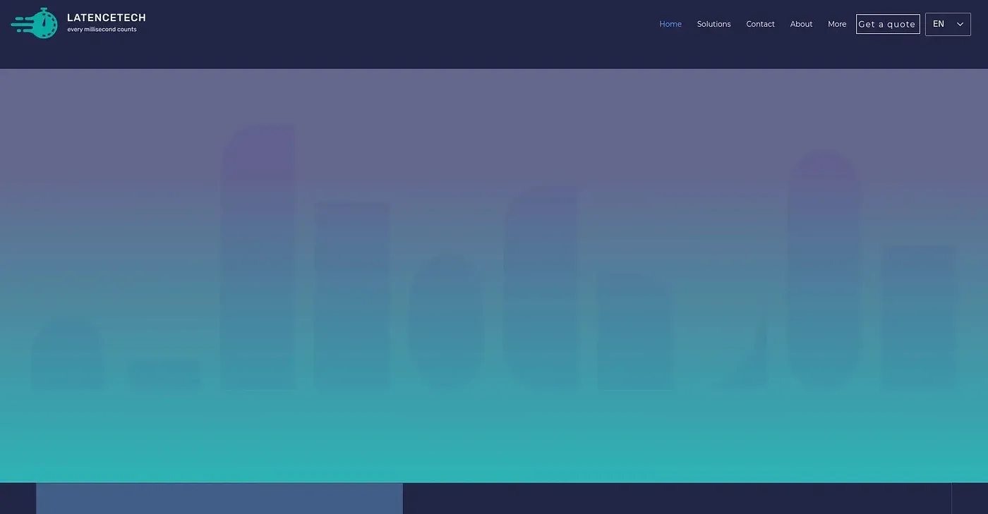 Screenshot of LatenceTech