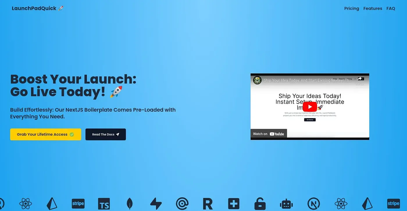 Screenshot of Launchpad Quick