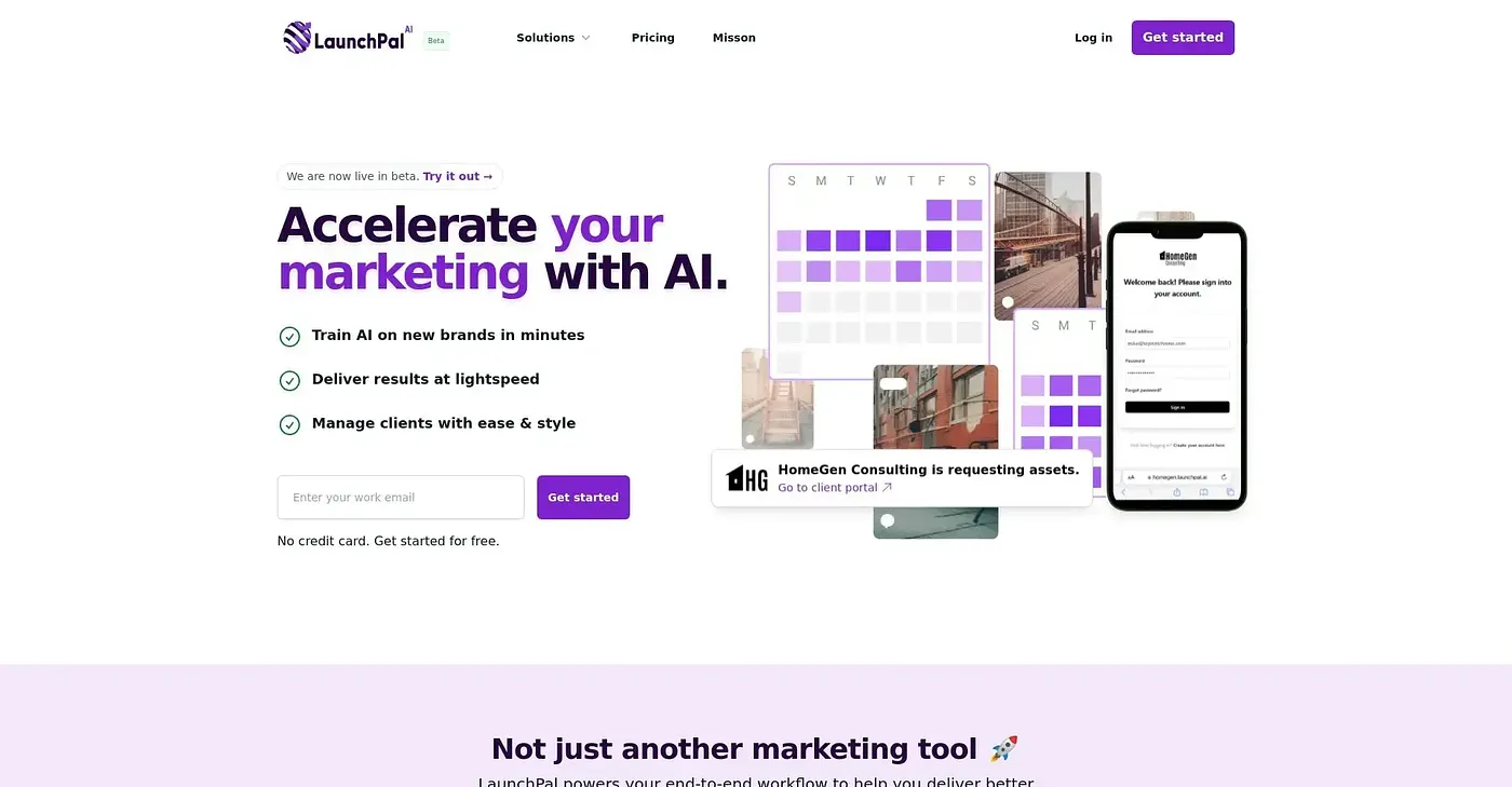 Screenshot of Launchpal AI