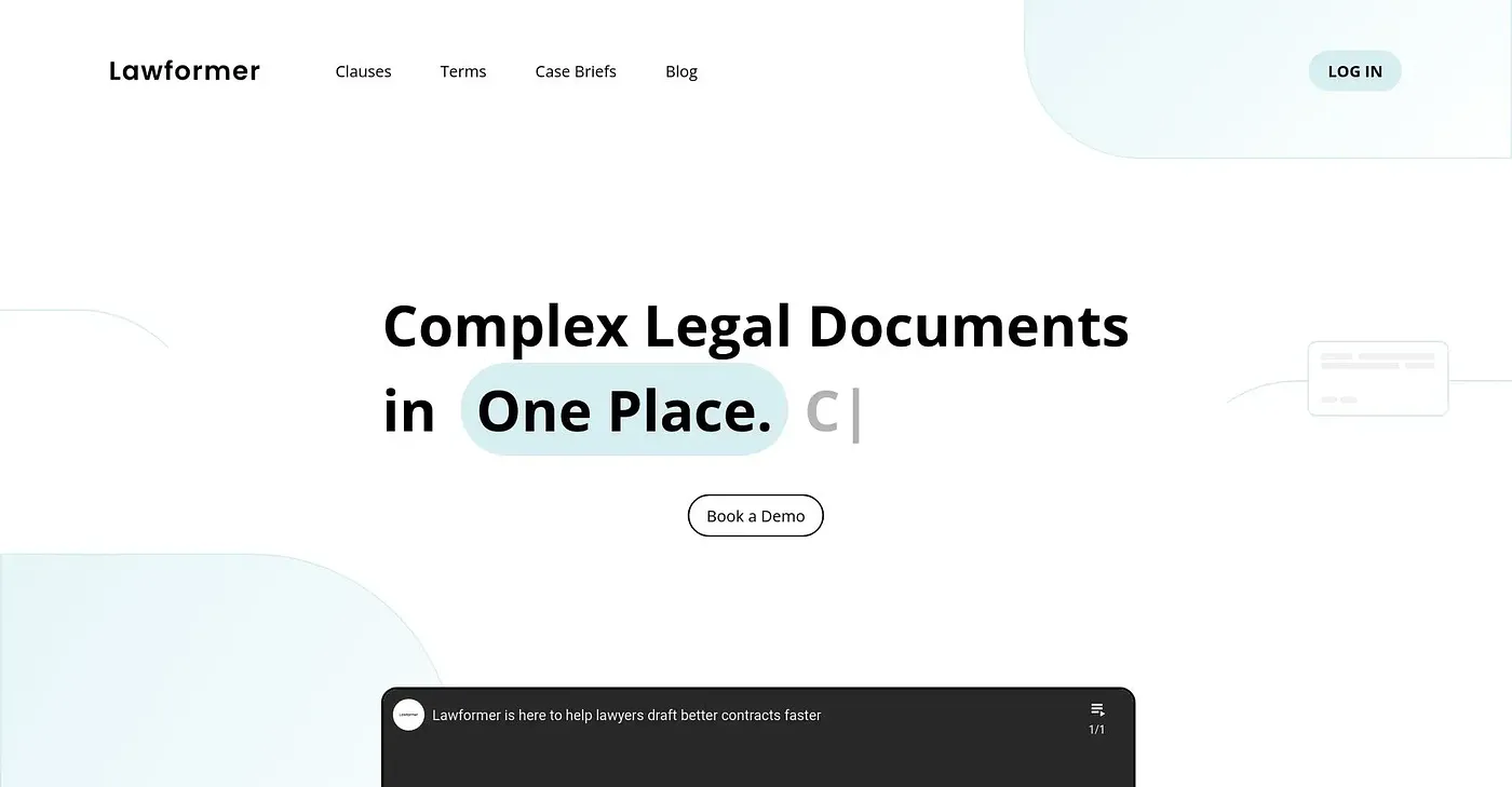Screenshot of Lawformer