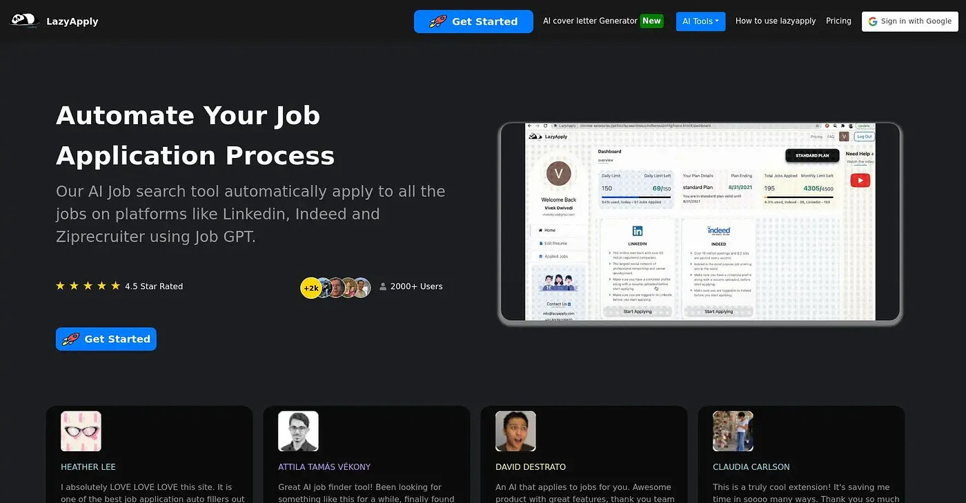 Screenshot of Lazy Apply