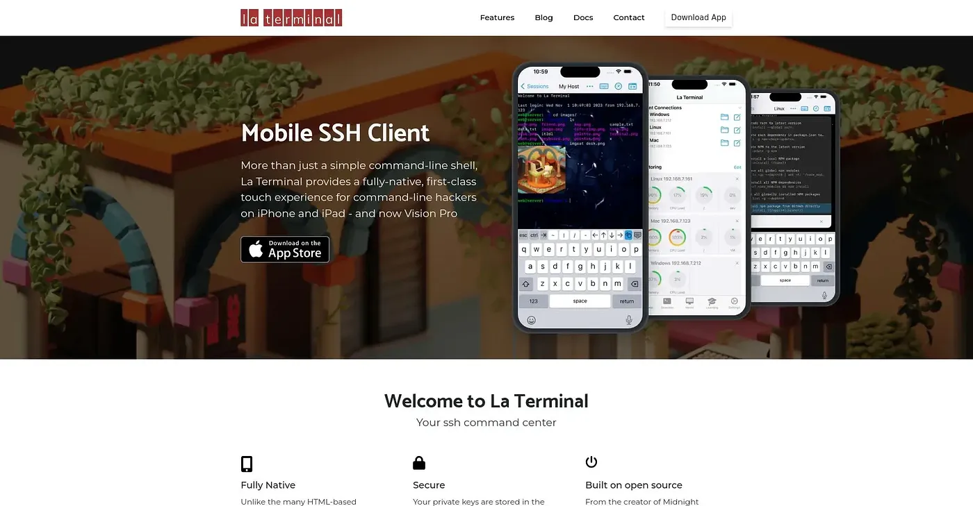 Screenshot of La Terminal