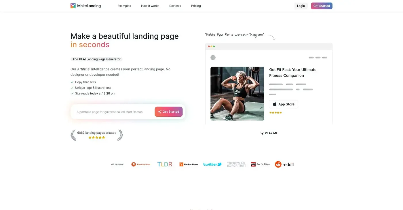Screenshot of Landing AI