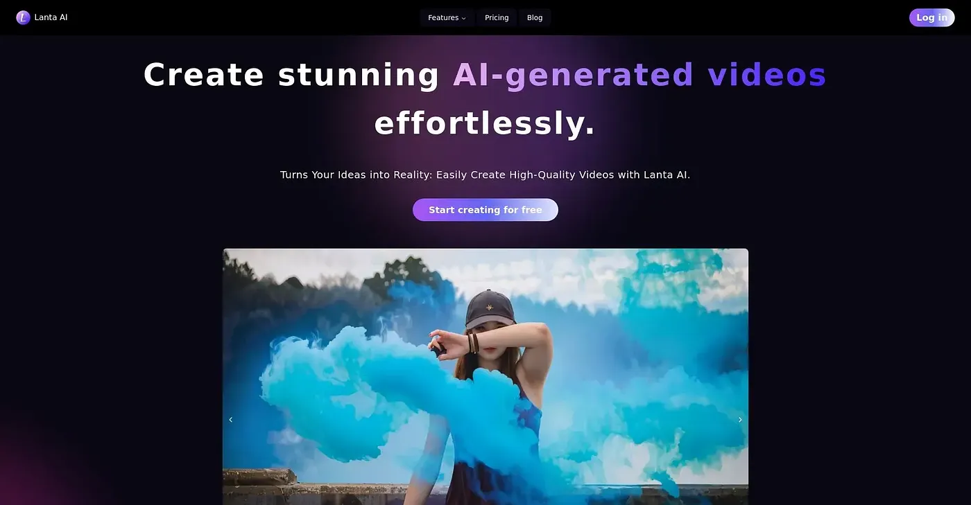 Screenshot of Lanta AI
