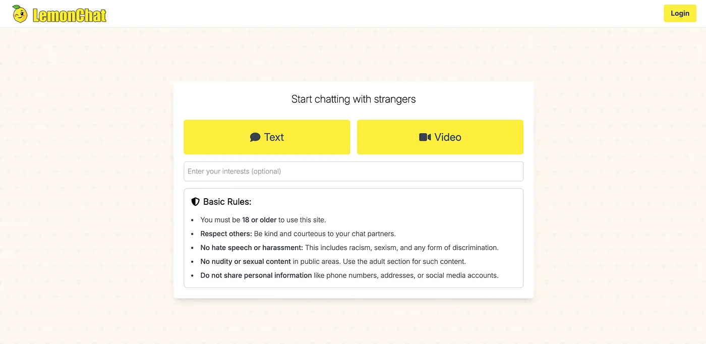 Screenshot of Lemon Chat