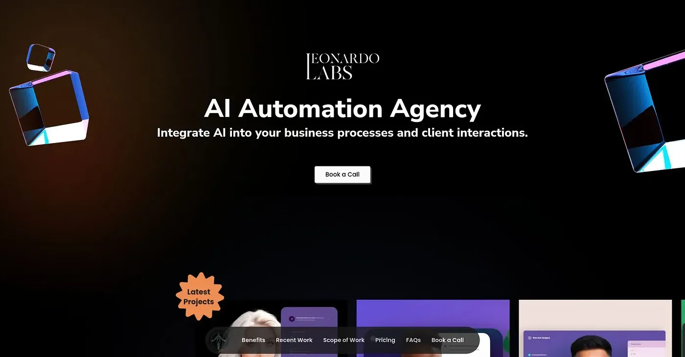 Screenshot of Leonardo Labs