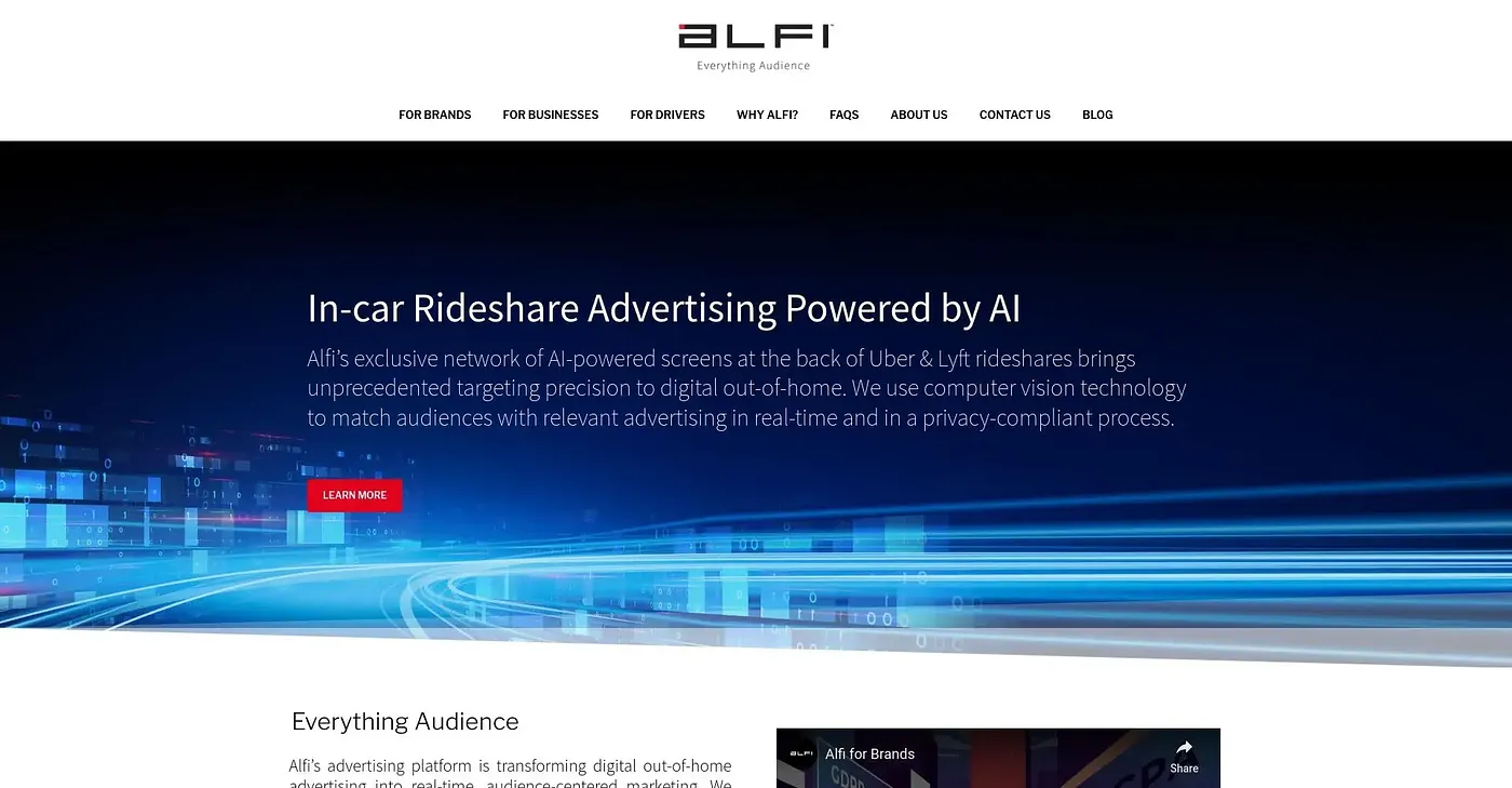 Screenshot of ALFI