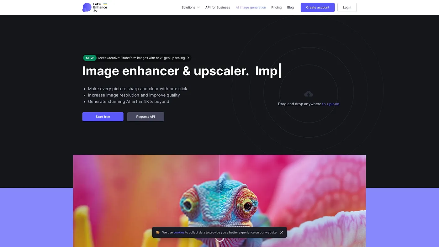Screenshot of Let's Enhance