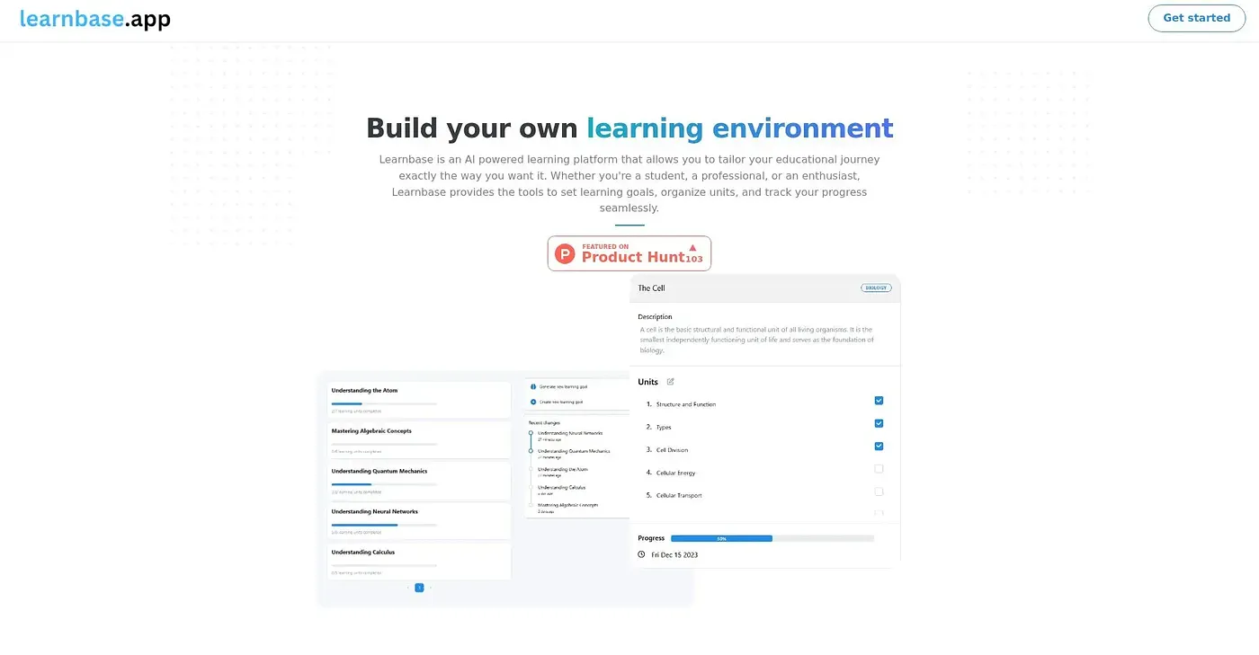 Screenshot of Learn Base