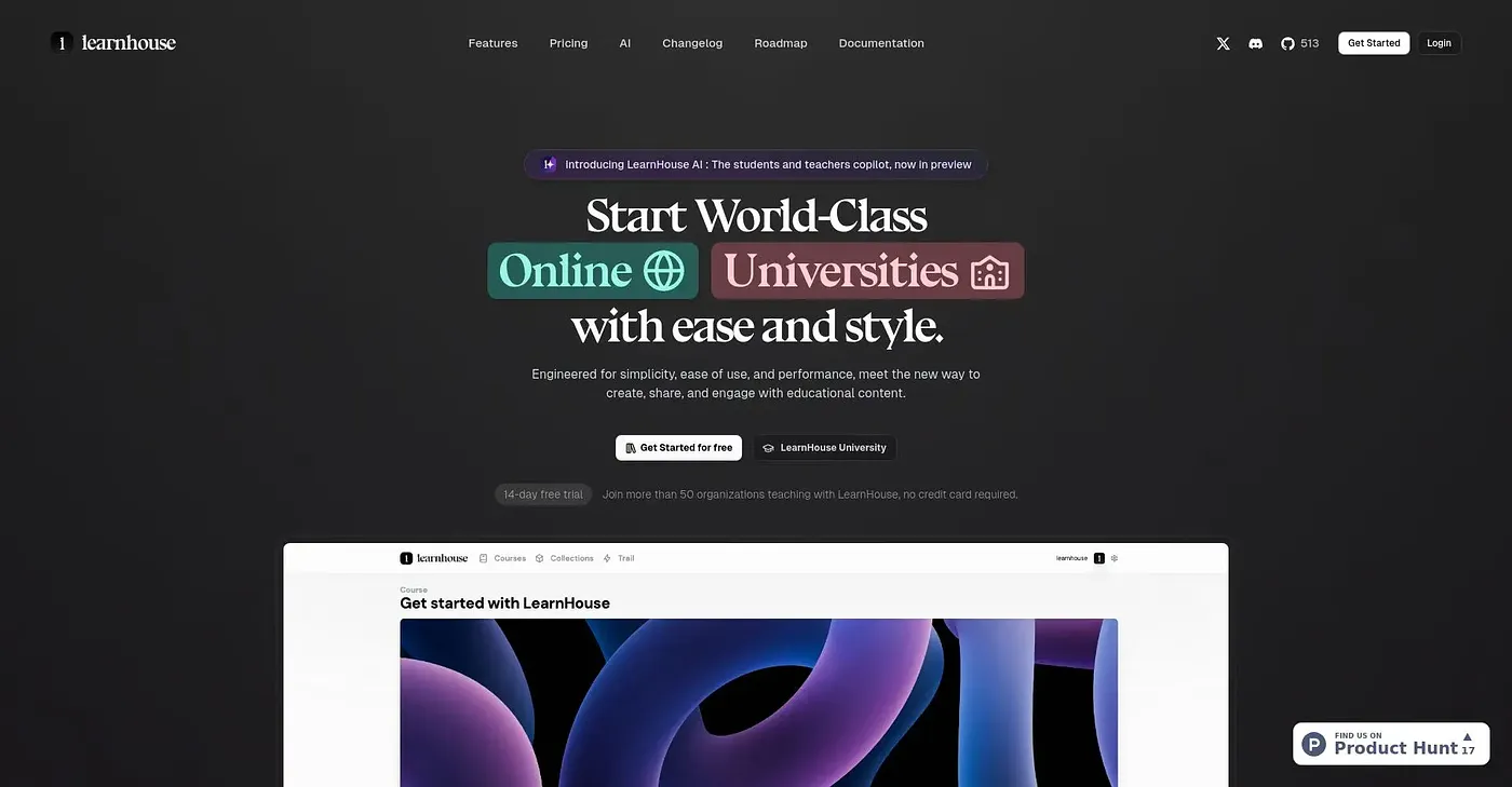 Screenshot of Learn House