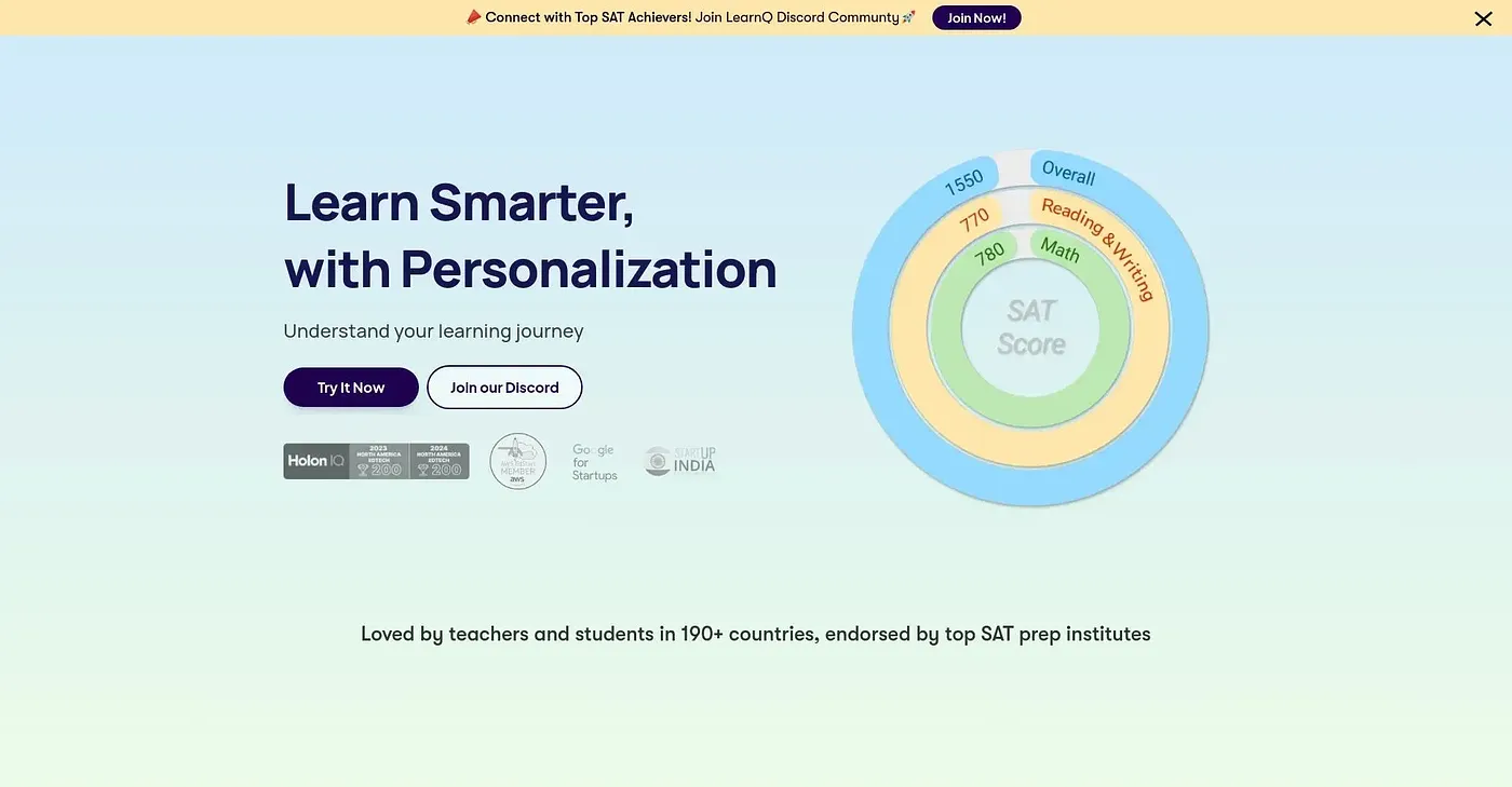 Screenshot of LearnQ AI