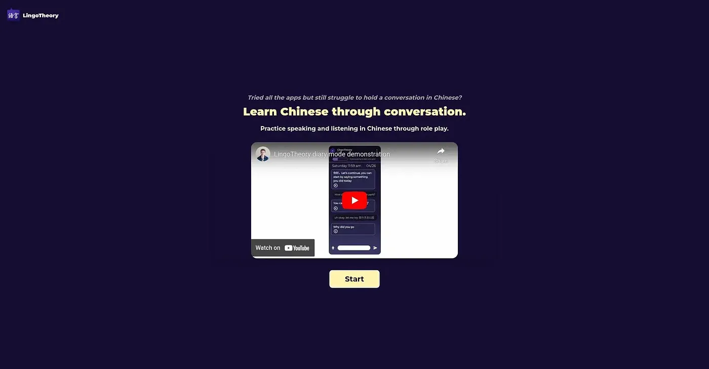 Screenshot of LingoTheory