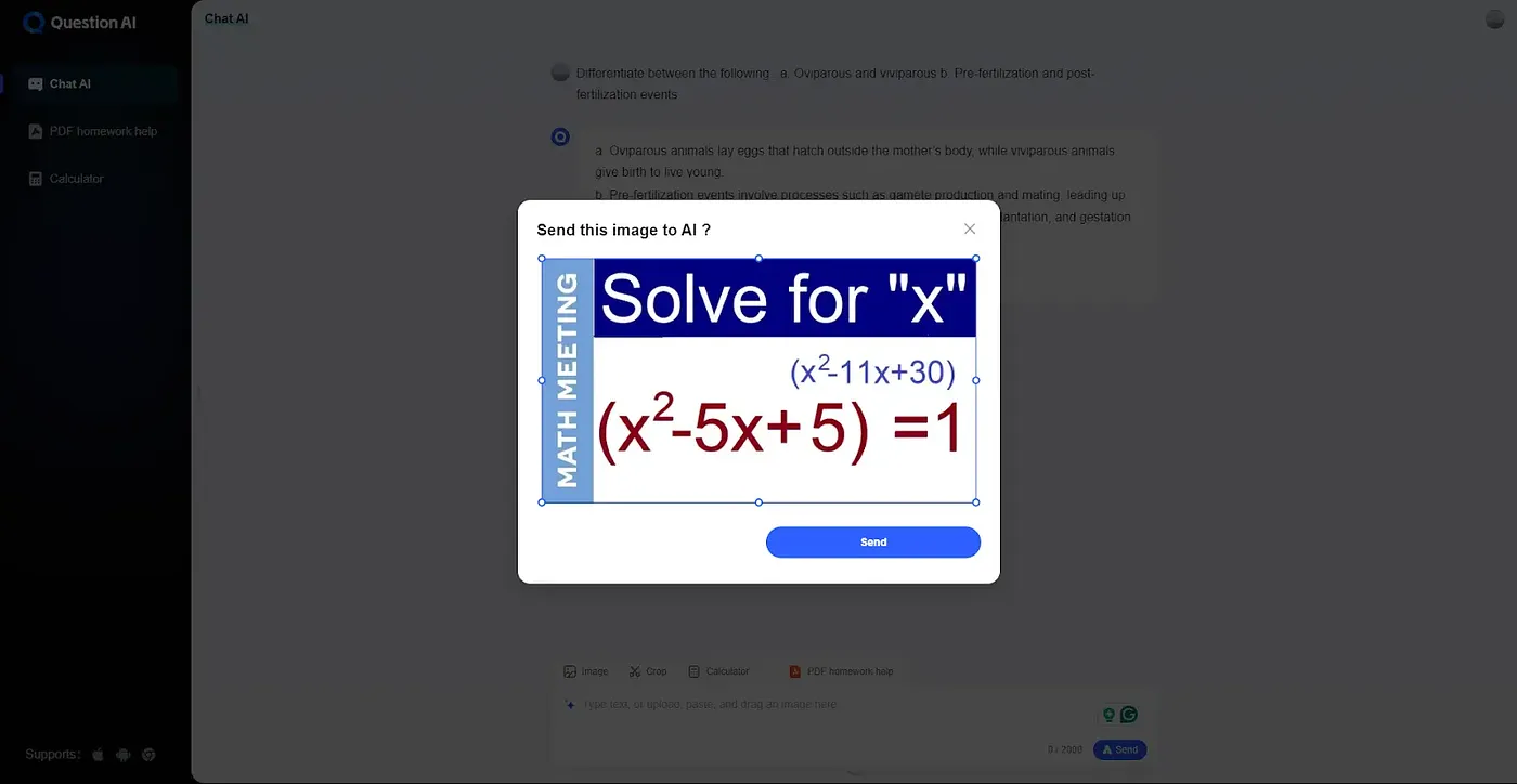 Effortless Homework Solutions with QuestionAI