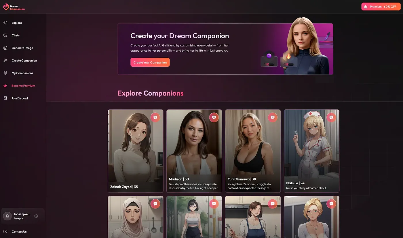 The Best AI Girlfriend Platform After Testing 52 Competitors: Dream Companion