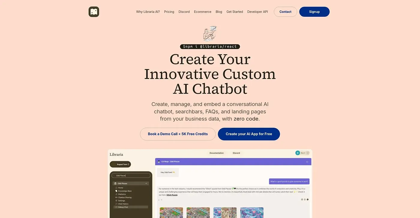 Screenshot of Libraria