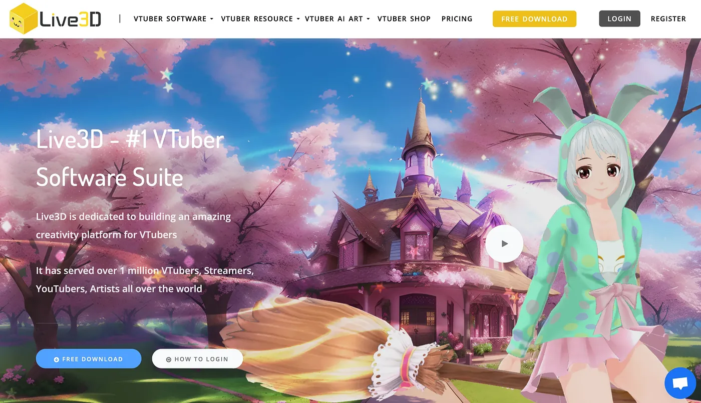 Screenshot of Live 3D