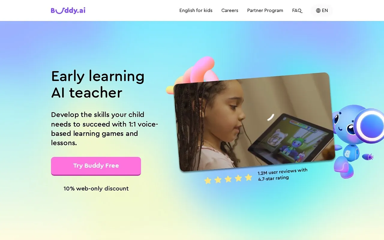 Screenshot of Buddy AI