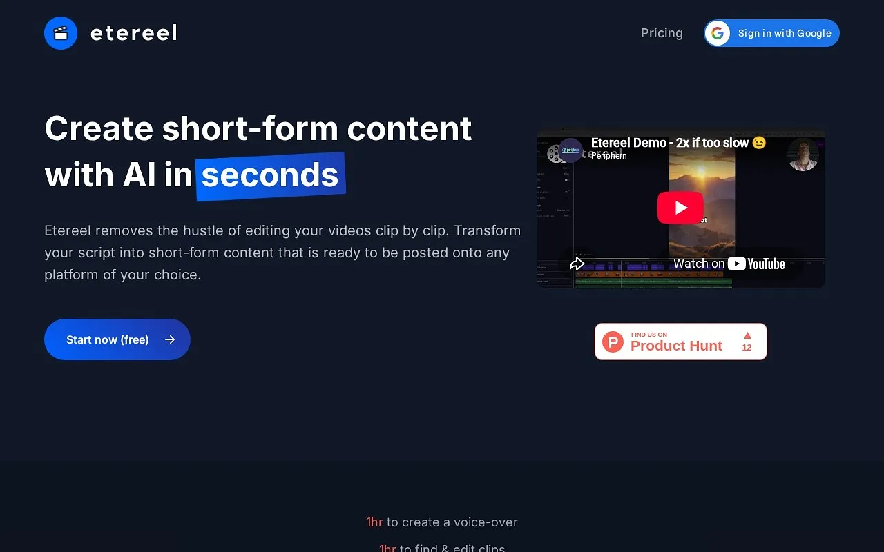 Screenshot of Etereel