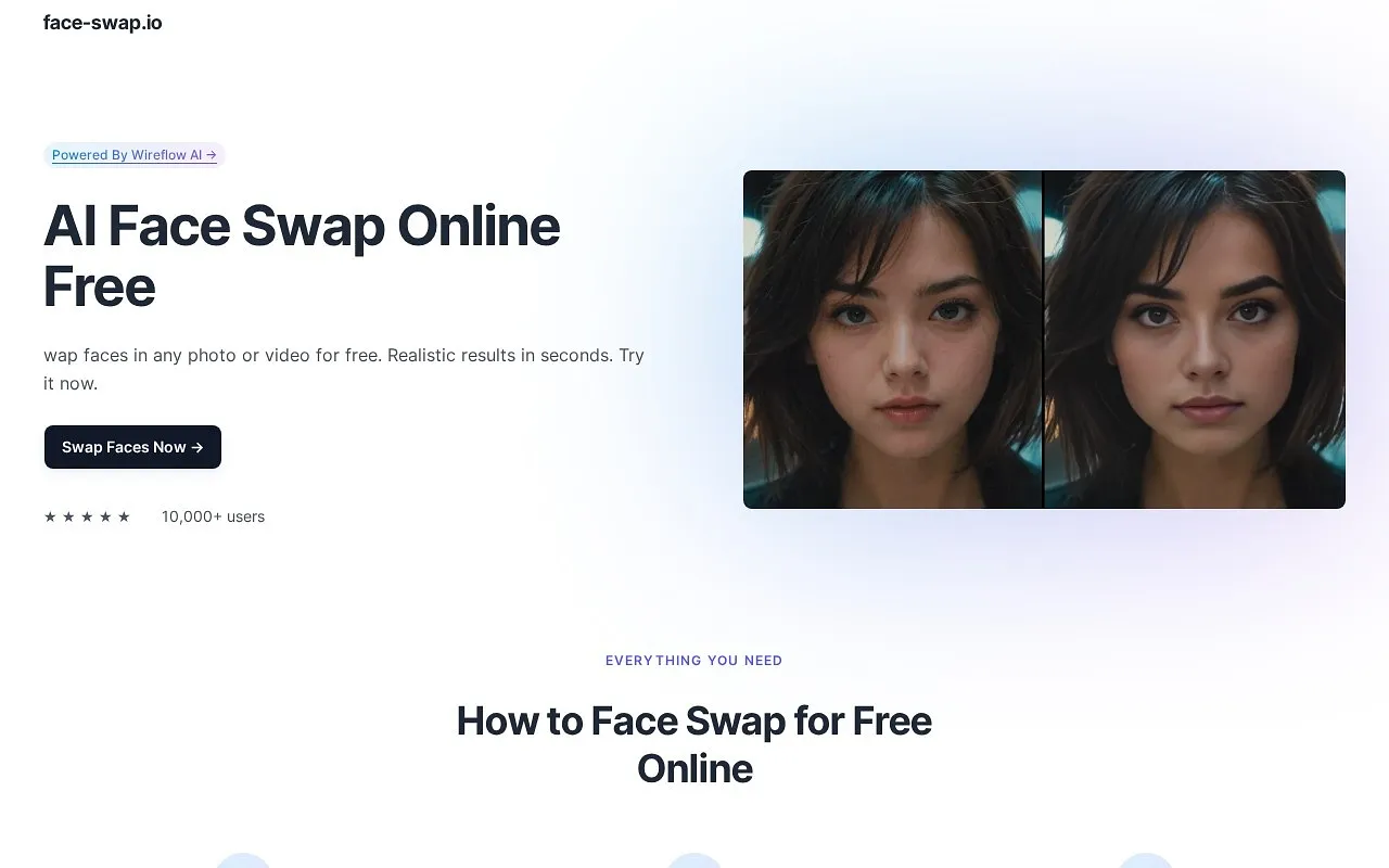Screenshot of Face Swap
