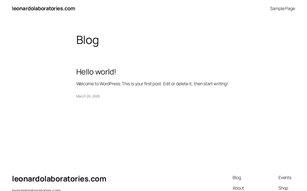 Screenshot of Leonardo Labs
