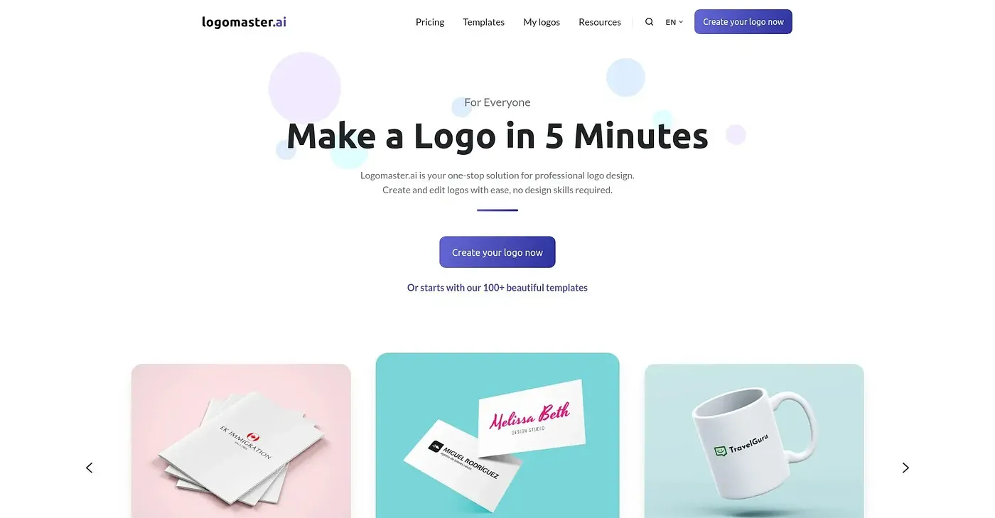 Screenshot of Logo Master AI