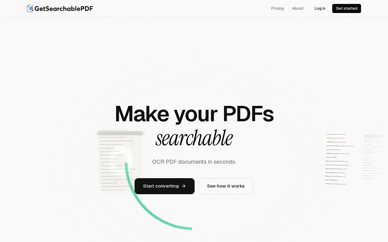 Screenshot of Searchable Pdf