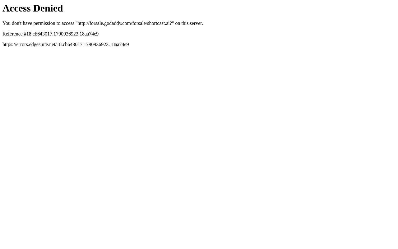 Screenshot of Shortcast AI